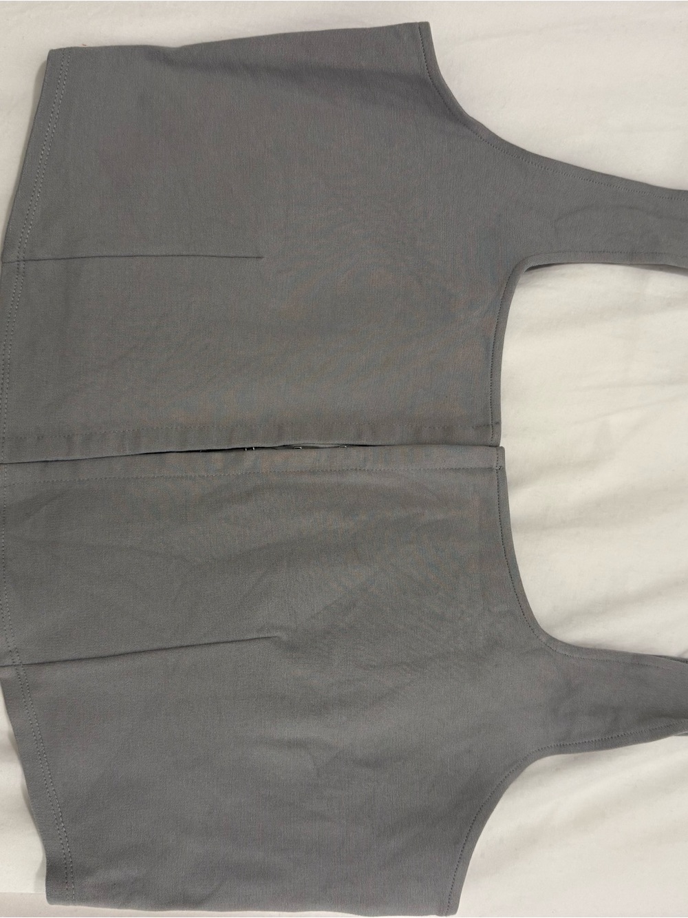 H&M Grey Square Neck Crop Tank